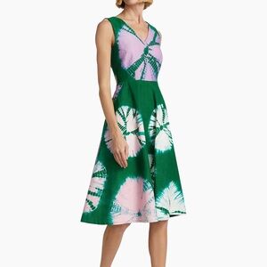 NWOT Busayo Belu Tie-Dyed Cotton Chambray Dress